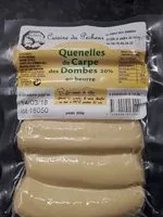 Mängden socker i Quenelles de Carpe des Dombes 20% au beurre