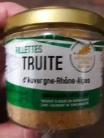 Mängden socker i Rillettes truite d'Auvergne Rhône Alpes