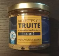 Mängden socker i Rillettes de truite d'Auvergne Rhône Alpes Comté