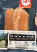 Mängden socker i Truite cuite et fumée d'auvergne-rhône-alpes