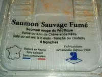 Mängden socker i Saumon sauvage fumé rouge du Pacifique