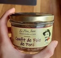 Mängden socker i Confit de foie porc le père Jean