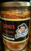 Mängden socker i Tripoux d'Auvergne