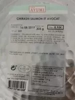 Mängden socker i Chirashi saumon et avocat