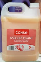 Mängden socker i Assouplissant fraîcheur pêche carrefour