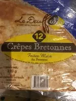 Mängden socker i 12 Crepes de froment faites a la main CREPERIE LE DEUFF