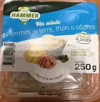 Mängden socker i Salade pomme de terre thon hammer