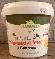 Mängden socker i Salade de pommes de terre à l'alsacienne