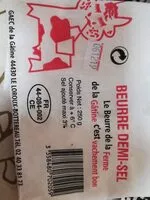 Mängden socker i Beurre demi-sel