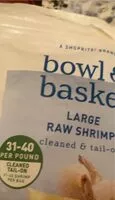 Mängden socker i Large raw shrimp