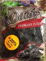 Mängden socker i Pruneaux d'agent