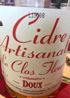 Mängden socker i Cidre artisanal le clos fleuri