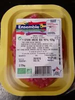 Mängden socker i 1 Steak haché bio 15% 125g