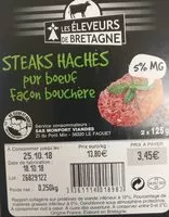 Mängden socker i Steaks hachés pur bœuf façon bouchère 5%MG