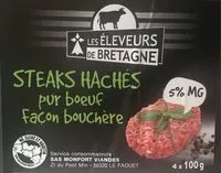 Mängden socker i Steak haches pur boeuf façon bouchère