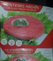 Mängden socker i 10 Steaks hachés 100% pur boeuf