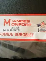 Mängden socker i Viande surgelée