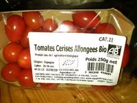 Mängden socker i Tomates cerises allongées bio Cat. II
