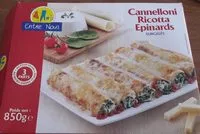 Mängden socker i Cannelloni ricotta épinards