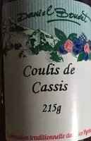 Mängden socker i Coulis cassis