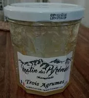 Mängden socker i Marmelade trois agrumes