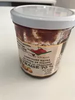 Mängden socker i Confiture fraise 70%