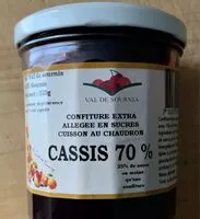 Mängden socker i Confiture extra Cassis 70%