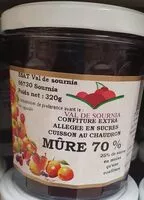 Mängden socker i Confiture de  mûre