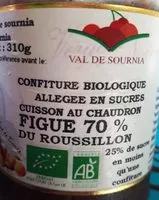 Mängden socker i Confiture biologique allegee en sucre figue 70 % du roussillon