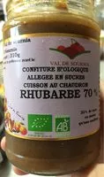 Mängden socker i Confiture au chaudron rhubarbe