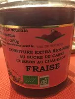 Mängden socker i Confiture extra biologique au sucre de canne Fraise