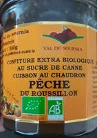 Mängden socker i Confiture extra bio peche