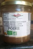 Mängden socker i Confiture Poire extra biologique