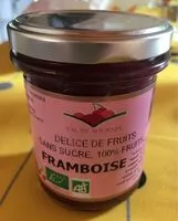 Mängden socker i Delice de fruits framboise