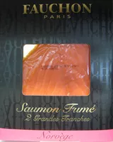 Mängden socker i Saumon fumé 2 grandes tranches Norvège Fauchon
