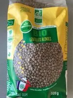 Mängden socker i Bio Lentilles blondes