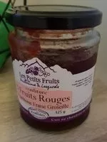 Mängden socker i Confiture aux 3 fruits rouges