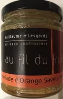 Mängden socker i Marmelade d'orange saveurs pain d'epices