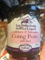 Mängden socker i Confiture d'automne coing poire aux noix