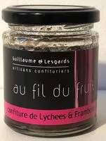 Mängden socker i Confiture de lychees & framboises à la rose