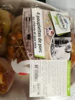 Mängden socker i 4 paupiettes de porc au chèvre et noix