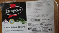 Mängden socker i Clermont, 4 Paupiettes de porc