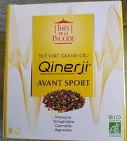 Mängden socker i Thé Vert Qinerji avant Sport