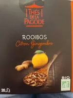 Mängden socker i The ROOIBOS CITRON GINGEMBRE 20 SACHETS