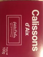 Mängden socker i Calissons d'Aix