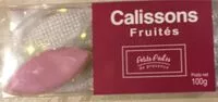 Mängden socker i Calissons fruités