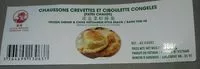 Mängden socker i Chaussons crevettes et ciboulette congelés