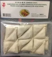 Mängden socker i Samoussas aux legumes congeles(pour vegetarien)