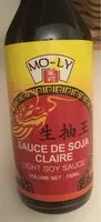 Mängden socker i Sauce soja claire MO LY, bouteille en verre de