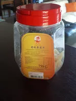 Mängden socker i Gingembre Confit Tranches 750 G